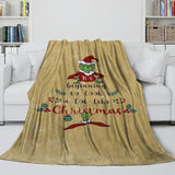 Laden Sie das Bild in den Galerie-Viewer, Grinch Blanket Pattern Flannel Throw Kids Room Decoration