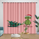 Laden Sie das Bild in den Galerie-Viewer, Grinch Curtains Blackout Window Drapes Room Decoration