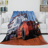 Laden Sie das Bild in den Galerie-Viewer, Hot Wheels Blanket Flannel Kids Room Throw