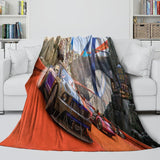 Laden Sie das Bild in den Galerie-Viewer, Hot Wheels Blanket Flannel Kids Throw Room Decoration