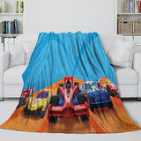 Laden Sie das Bild in den Galerie-Viewer, Hot Wheels Blanket Flannel Kids Throw Room Decoration