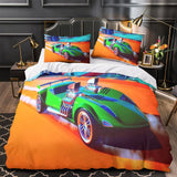 Laden Sie das Bild in den Galerie-Viewer, Hot Wheels Duvet Cover Pattern Bedding Set Without Filler