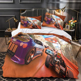 Laden Sie das Bild in den Galerie-Viewer, Hot Wheels Duvet Cover Pattern Bedding Set Without Filler