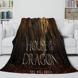 Laden Sie das Bild in den Galerie-Viewer, House of the Dragon Blanket Flannel Fleece Throw Room Decoration