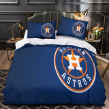 Laden Sie das Bild in den Galerie-Viewer, Houston Astros Bedding Set Quilt Cover Without Filler