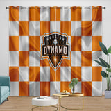 Laden Sie das Bild in den Galerie-Viewer, Houston Dynamo Curtains Blackout Window Drapes Room Decoration