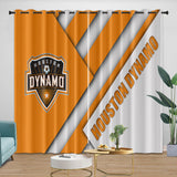 Laden Sie das Bild in den Galerie-Viewer, Houston Dynamo Curtains Blackout Window Drapes Room Decoration