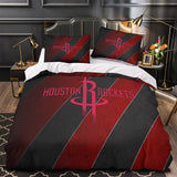 Laden Sie das Bild in den Galerie-Viewer, Houston Rockets Bedding Set Duvet Cover Without Filler