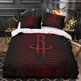 Laden Sie das Bild in den Galerie-Viewer, Houston Rockets Bedding Set Duvet Cover Without Filler