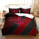 Laden Sie das Bild in den Galerie-Viewer, Houston Rockets Bedding Set Duvet Cover Without Filler
