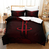 Laden Sie das Bild in den Galerie-Viewer, Houston Rockets Bedding Set Duvet Cover Without Filler