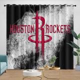 Laden Sie das Bild in den Galerie-Viewer, Houston Rockets Curtains Blackout Window Drapes Room Decoration