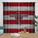 Laden Sie das Bild in den Galerie-Viewer, Houston Rockets Curtains Blackout Window Drapes Room Decoration