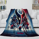 Laden Sie das Bild in den Galerie-Viewer, Houston Texans Blanket Flannel Fleece Throw Room Decoration