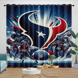 Laden Sie das Bild in den Galerie-Viewer, Houston Texans Curtains Blackout Window Drapes Room Decoration