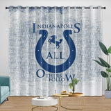 Laden Sie das Bild in den Galerie-Viewer, Indianapolis Colts Curtains Blackout Window Drapes Room Decoration