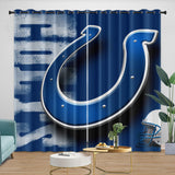 Laden Sie das Bild in den Galerie-Viewer, Indianapolis Colts Curtains Blackout Window Drapes Room Decoration