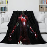 Laden Sie das Bild in den Galerie-Viewer, Iron Man Blanket Pattern Flannel Throw Kids Room Decoration