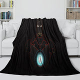 Laden Sie das Bild in den Galerie-Viewer, Iron Man Blanket Pattern Flannel Throw Kids Room Decoration