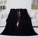 Laden Sie das Bild in den Galerie-Viewer, Iron Man Blanket Pattern Flannel Throw Kids Room Decoration