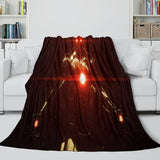 Laden Sie das Bild in den Galerie-Viewer, Iron Man Blanket Pattern Flannel Throw Kids Room Decoration