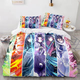 Laden Sie das Bild in den Galerie-Viewer, Demon Slayer Bedding Set Duvet Cover Without Filler