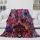 Laden Sie das Bild in den Galerie-Viewer, Jujutsu Kaisen Blanket Flannel Fleece Throw Room Decoration