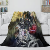Laden Sie das Bild in den Galerie-Viewer, Jujutsu Kaisen Execution Blanket Flannel Throw Room Decoration