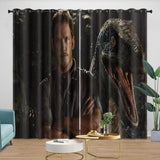 Laden Sie das Bild in den Galerie-Viewer, Jurassic World Curtains Blackout Window Drapes Room Decoration