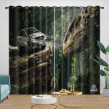 Laden Sie das Bild in den Galerie-Viewer, Jurassic World Curtains Blackout Window Drapes Room Decoration