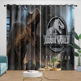 Laden Sie das Bild in den Galerie-Viewer, Jurassic World Curtains Dinosaur  Blackout Window Drapes Room Decoration