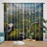 Laden Sie das Bild in den Galerie-Viewer, Jurassic World Curtains Dinosaur  Blackout Window Drapes Room Decoration