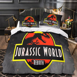 Laden Sie das Bild in den Galerie-Viewer, Jurassic World Rebirth Bedding Set Quilt Duvet Cover Without Filler