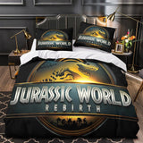 Laden Sie das Bild in den Galerie-Viewer, Jurassic World Rebirth Bedding Set Quilt Duvet Cover Without Filler