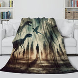 Laden Sie das Bild in den Galerie-Viewer, Jurassic World Rebirth Blanket Flannel Throw Room Decoration