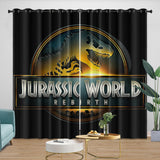 Laden Sie das Bild in den Galerie-Viewer, Jurassic World Rebirth Curtains Blackout Window Drapes Room Decoration