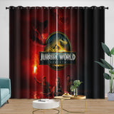 Laden Sie das Bild in den Galerie-Viewer, Jurassic World Rebirth Curtains Dinosaur Blackout Window Drapes