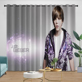 Laden Sie das Bild in den Galerie-Viewer, Justin Bieber Curtains Blackout Window Drapes Kids Room Decoration