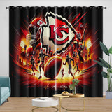 Laden Sie das Bild in den Galerie-Viewer, Kansas City Chiefs Curtains Blackout Window Drapes Room Decoration