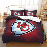 Laden Sie das Bild in den Galerie-Viewer, Kansas City Chiefs Duvet Cover Kids Room Bedding Set Without Filler