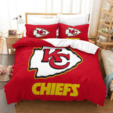 Laden Sie das Bild in den Galerie-Viewer, Kansas City Chiefs Duvet Cover Kids Room Bedding Set Without Filler