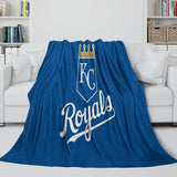 Laden Sie das Bild in den Galerie-Viewer, Kansas City Royals Blanket Flannel Throw Room Decoration