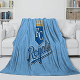 Laden Sie das Bild in den Galerie-Viewer, Kansas City Royals Blanket Flannel Throw Room Decoration