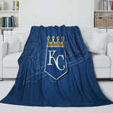 Laden Sie das Bild in den Galerie-Viewer, Kansas City Royals Blanket Flannel Throw Room Decoration