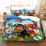 Laden Sie das Bild in den Galerie-Viewer, Kid bedding PAW Patrol Pattern Duvet Cover Without Filler