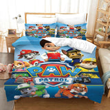 Laden Sie das Bild in den Galerie-Viewer, Kid bedding PAW Patrol Pattern Duvet Cover Without Filler