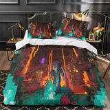 Laden Sie das Bild in den Galerie-Viewer, Kids Minecraft Duvet Cover Pattern Bedding Set Without Filler
