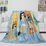 Laden Sie das Bild in den Galerie-Viewer, Kids Room Decoration Bluey Blanket Pattern Flannel Throw