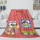 Laden Sie das Bild in den Galerie-Viewer, Kids Room Decoration Bluey Blanket Pattern Flannel Throw
