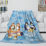Laden Sie das Bild in den Galerie-Viewer, Kids Room Decoration Bluey Blanket Pattern Flannel Throw